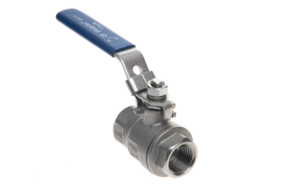 Ридан BVS-FR 082X4610R — Шаровый кран резьбовой DN8 PN63, с рукояткой, корпус — коррозионностойкая сталь, шар — коррозионностойкая сталь AISI316; уплотнение по шару R-PTFE (15% C)