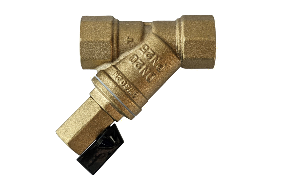 Ридан FVR-DR 065B8346R — Фильтр сетчатый со сливным краном DN50, PN25, Т от -20 °С...130 °С; материал корпуса латунь CW602N