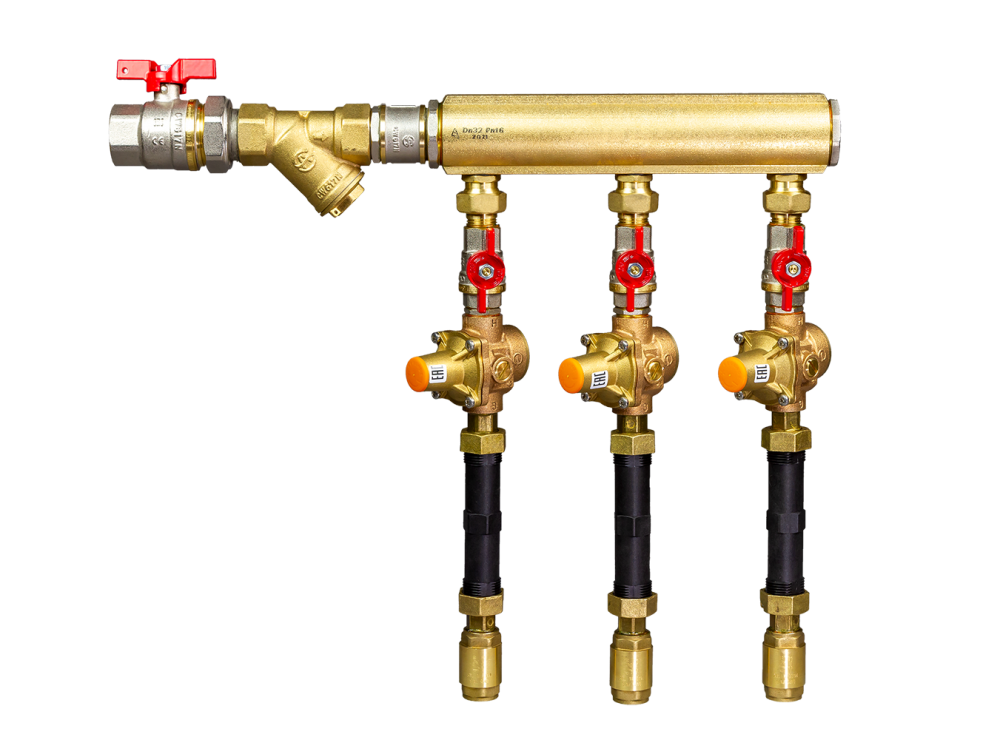 Ридан WDU.3R 160W1113R — Узел распределительный этажный для систем водоснабжения V2 DN32-7L-20-BV15-7BIZ15