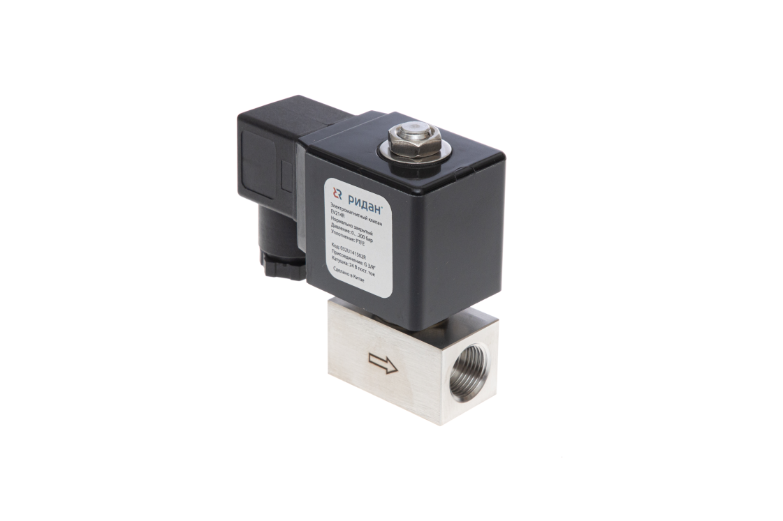 EV214R —  двухпозиционные двухходовые электромагнитные клапаны высокого давления Ридан