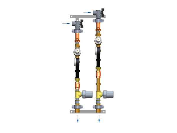 Ридан ШКСВ-1Р 146G7616 — Квартирная станция для систем водоснабжения, В1, с правым подключением, тип 3, с циркуляцией ГВС