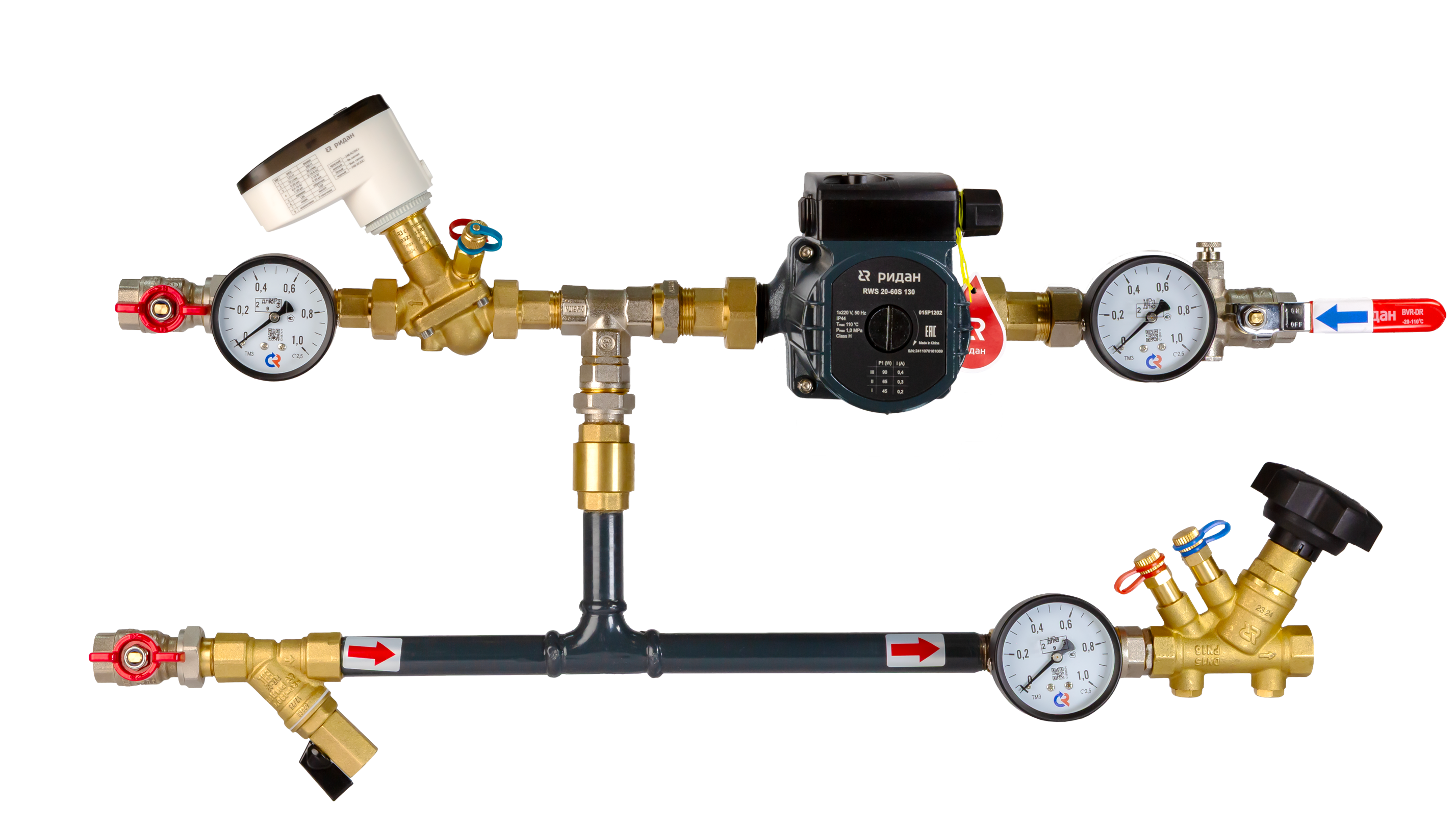 Ридан 122W0116LR — Узел теплоснабжения АУУ-AQT-16-15-15-C-S правый, 0-10В L